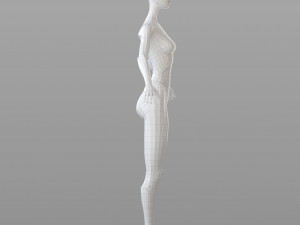 stylised female base 3Dモデル