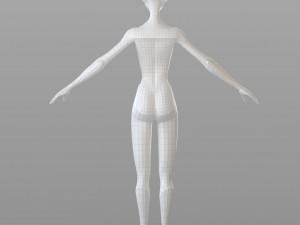 stylised female base 3Dモデル
