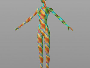 stylised female base 3Dモデル