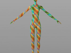 stylised female base 3Dモデル