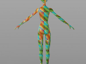 stylised female base 3Dモデル