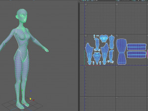 stylised female base 3Dモデル