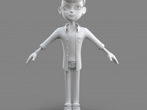 cartoon cool guy Model 3D