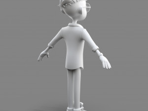 cartoon cool guy Model 3D