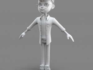 cartoon cool guy Model 3D