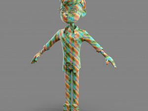 cartoon cool guy Model 3D
