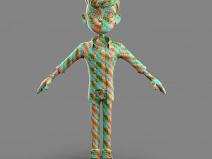 cartoon cool guy Model 3D