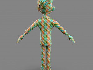 cartoon cool guy Model 3D