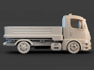 Cartoon Truck 3D Model