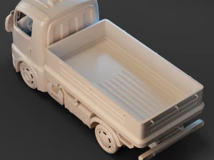 Cartoon Truck 3D Model