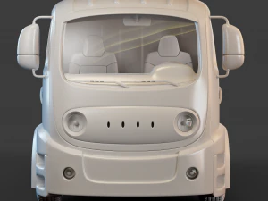 Cartoon Truck 3D Model