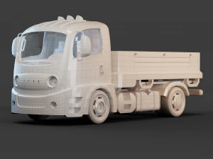 Cartoon Truck 3D Model