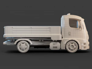 Cartoon Truck 3D Model