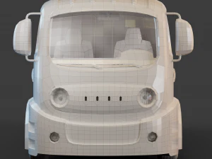 Cartoon Truck 3D Model