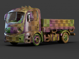 Cartoon Truck Modèle 3D