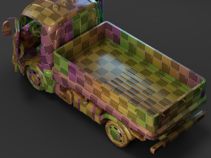 Cartoon Truck Modèle 3D