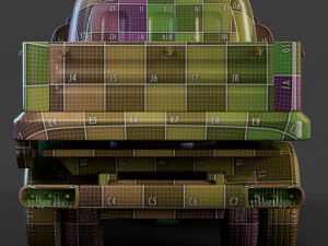 Cartoon Truck 3D Model