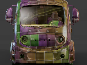 Cartoon Truck 3D Model