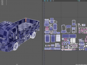 Cartoon Truck Modèle 3D