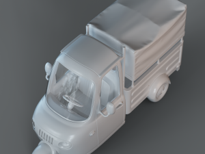 Cartoon Three Wheeler 3Dモデル