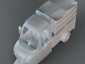 Cartoon Three Wheeler 3D Model