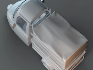 Cartoon Three Wheeler 3D Model