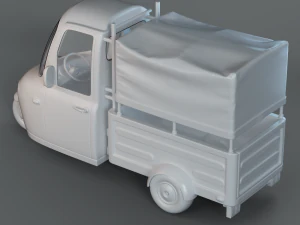 Cartoon Three Wheeler 3D Model