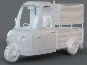 Cartoon Three Wheeler 3Dモデル