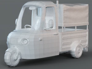 Cartoon Three Wheeler 3D Model