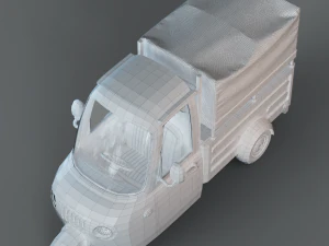Cartoon Three Wheeler 3D Model