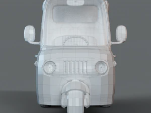 Cartoon Three Wheeler 3D Model