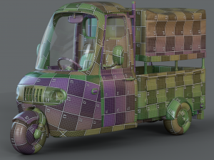 Cartoon Three Wheeler 3Dモデル