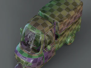 Cartoon Three Wheeler 3D Model