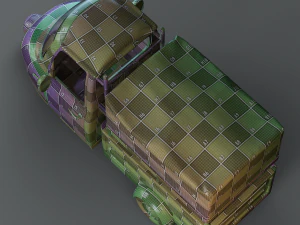Cartoon Three Wheeler 3D Model