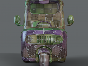 Cartoon Three Wheeler 3Dモデル