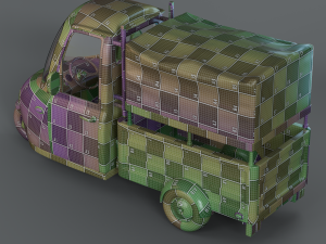 Cartoon Three Wheeler 3Dモデル