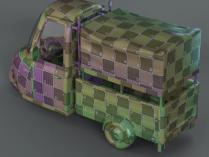 Cartoon Three Wheeler 3D Model