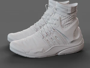 Realistic Cyberpunk Sport Shoes 3D Model