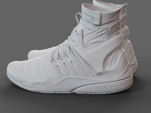 Realistic Cyberpunk Sport Shoes 3D Model