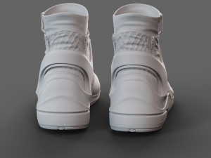Realistic Cyberpunk Sport Shoes 3D Model