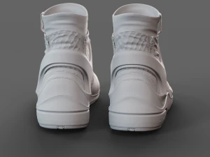 Realistic Cyberpunk Sport Shoes 3D Model