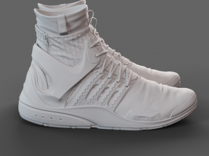 Realistic Cyberpunk Sport Shoes 3D Model