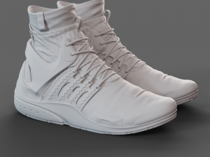 Realistic Cyberpunk Sport Shoes 3D Model