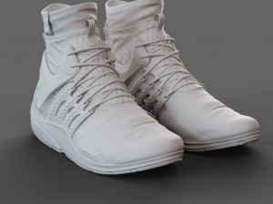 Realistic Cyberpunk Sport Shoes 3D Model