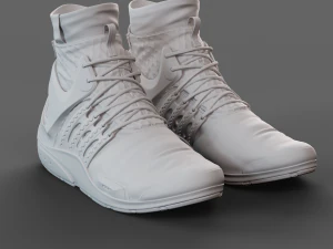 Realistic Cyberpunk Sport Shoes 3D Model
