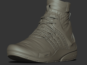 Realistic Cyberpunk Sport Shoes 3D Model