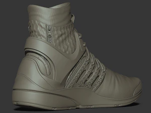 Realistic Cyberpunk Sport Shoes 3D Model