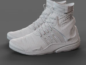 Realistic Cyberpunk Sport Shoes 3D Model