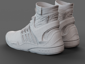 Realistic Cyberpunk Sport Shoes 3D Model