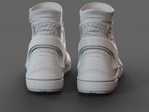 Realistic Cyberpunk Sport Shoes 3D Model